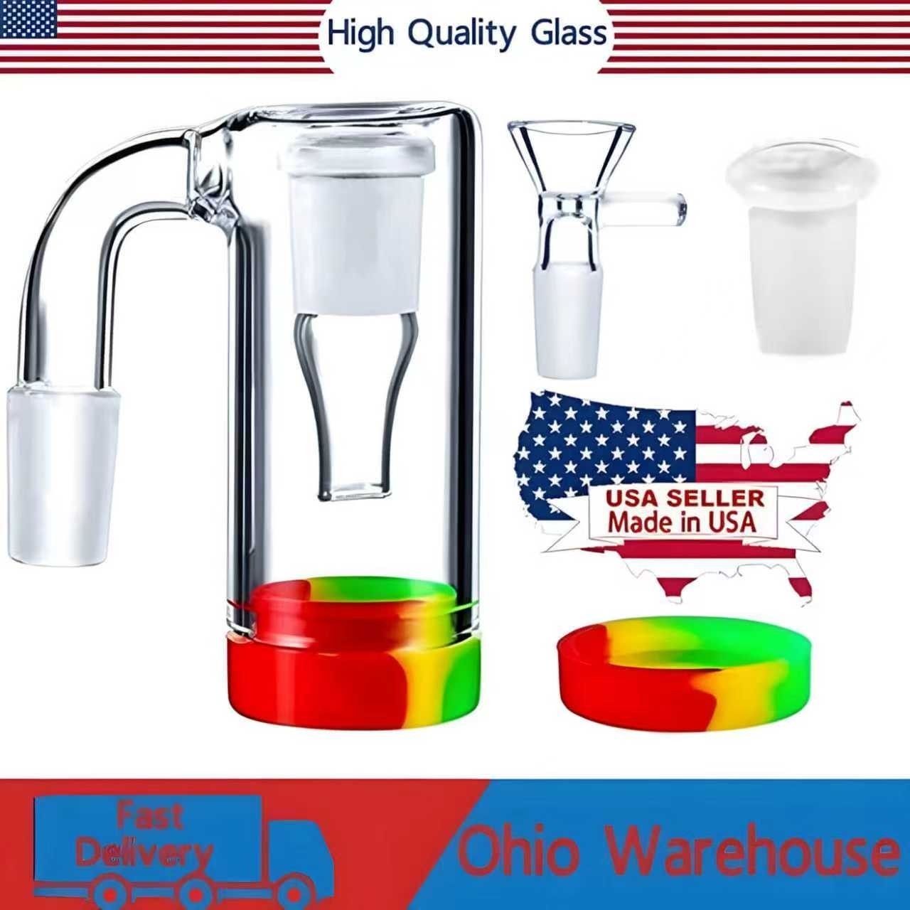 90° Glass Ash Catcher Glass Hookah Attachment for Water Pipe Smoking , Set of 4. 90° Glass Ash Catcher Glass Hookah Attachment for Water Pipe Smoking , Set of 4.