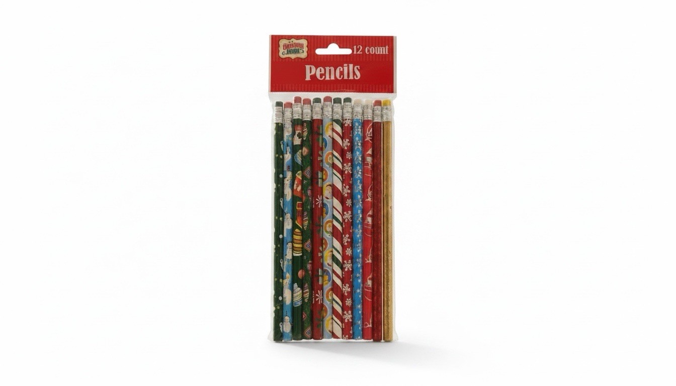 Christmas Pencils Festive Holiday Motif Unsharpened Lot Of 12 Favors Stuffers Christmas Pencils Festive Holiday Motif Unsharpened Lot Of 12 Favors Stuffers