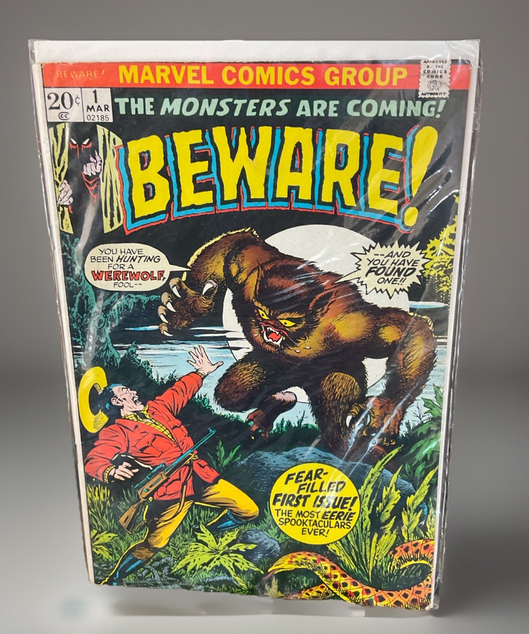 Beware #1 (Marvel Comics March 1973) Fear Filled First Issue Beware #1 (Marvel Comics March 1973) Fear Filled First Issue