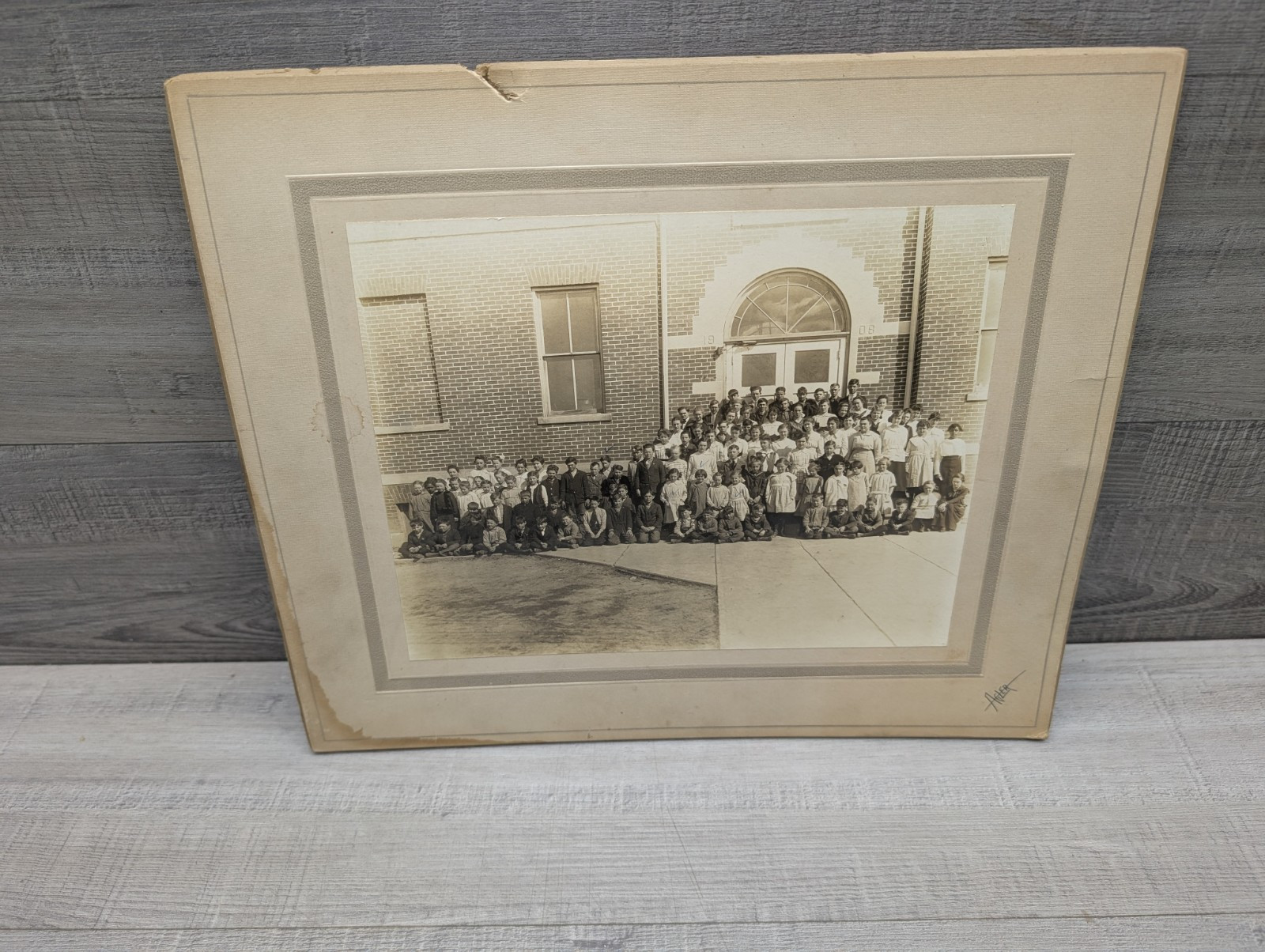 Antique School Group Photo – Large Framed Class Picture – Early 1900s Antique School Group Photo – Large Framed Class Picture – Early 1900s