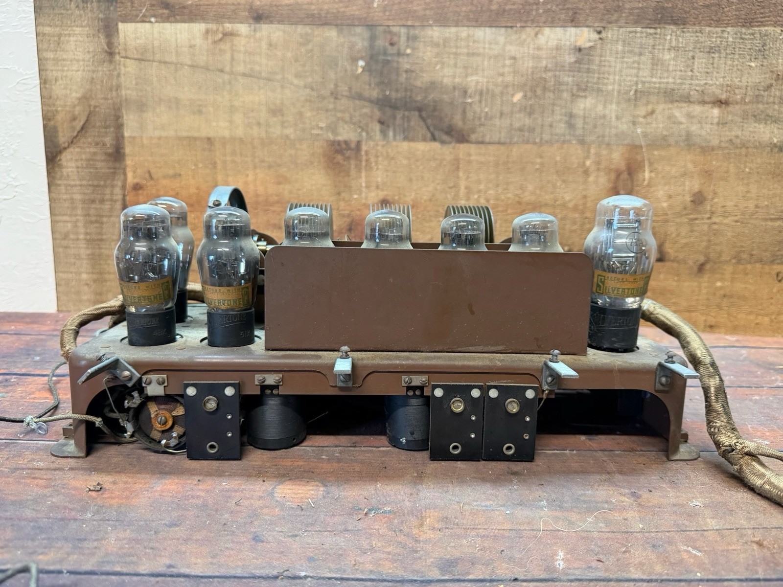 1928 RCA Radiola 62 Superhet Chassis 71A Tubes Untested Parts Restoration 1928 RCA Radiola 62 Superhet Chassis 71A Tubes Untested Parts Restoration
