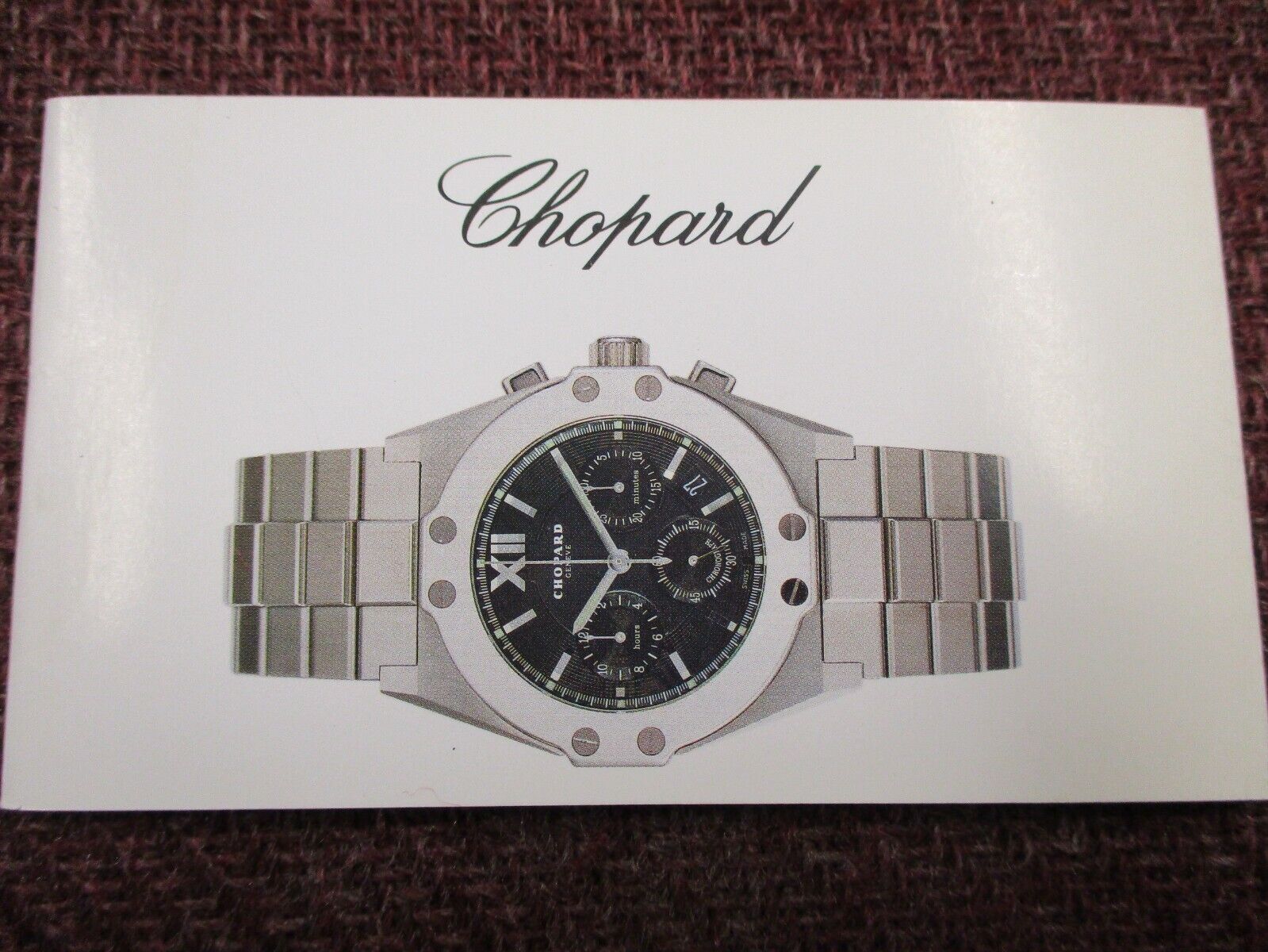 CHOPARD St. Moritz Watch and Chronograph Models Information & Instructions Book