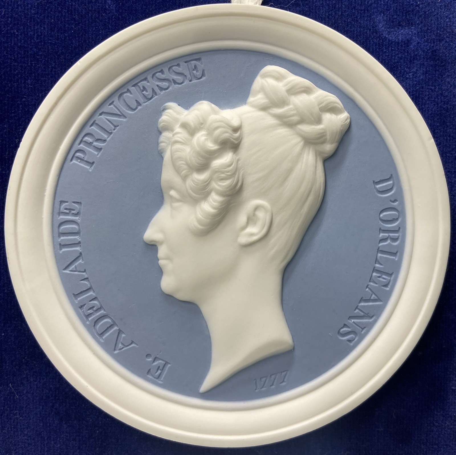 Rare Sèvres Biscuit Porcelain Medallion of Adélaïde d’Orléans 1777 Rijksmuseum Rare Sèvres Biscuit Porcelain Medallion of Adélaïde d’Orléans 1777 Rijksmuseum