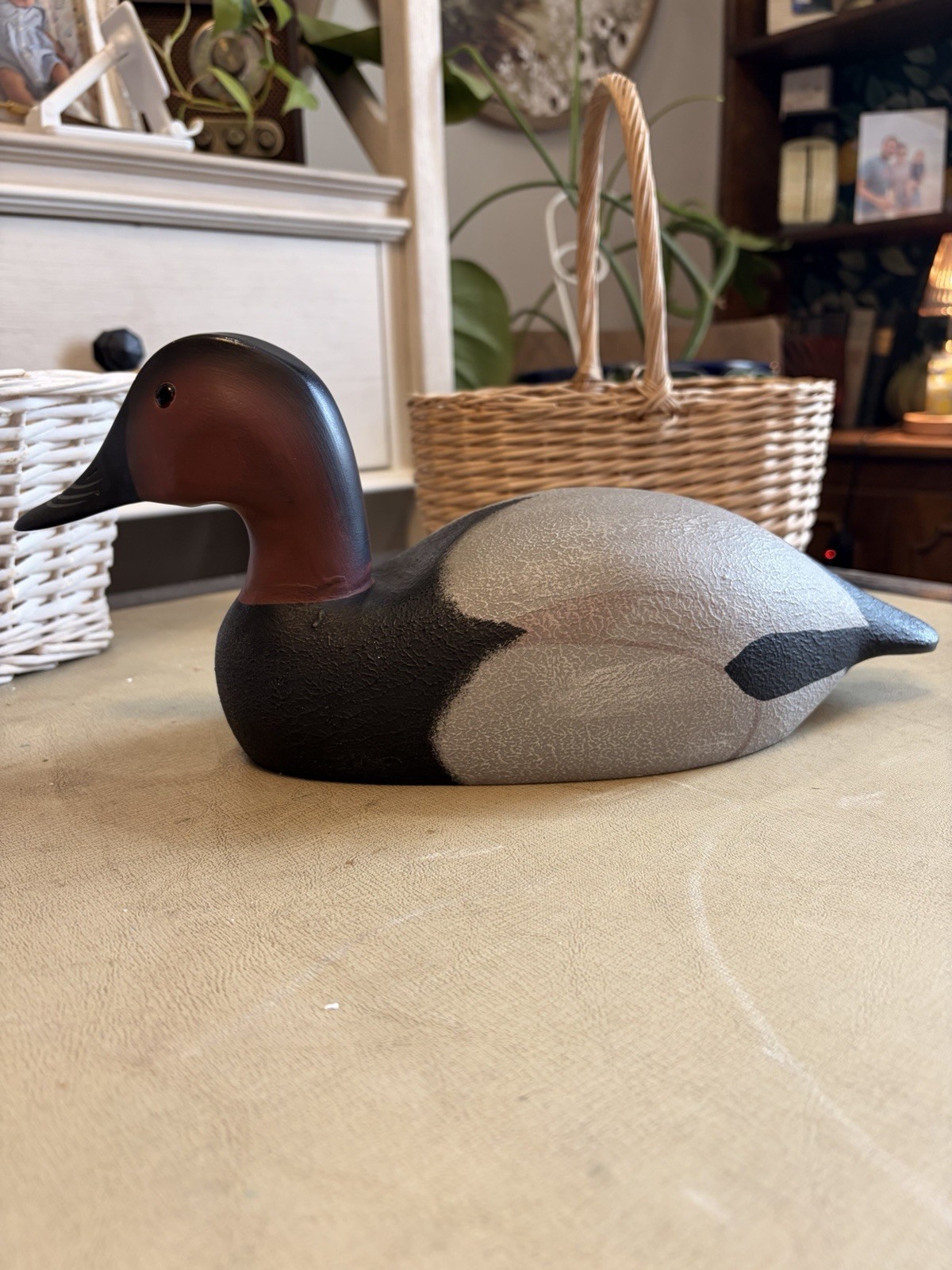 Vintage Boyds Collection Canvasback Drake Duck Decoy Wood Hand Painted 1980-85.. Vintage Boyds Collection Canvasback Drake Duck Decoy Wood Hand Painted 1980-85..