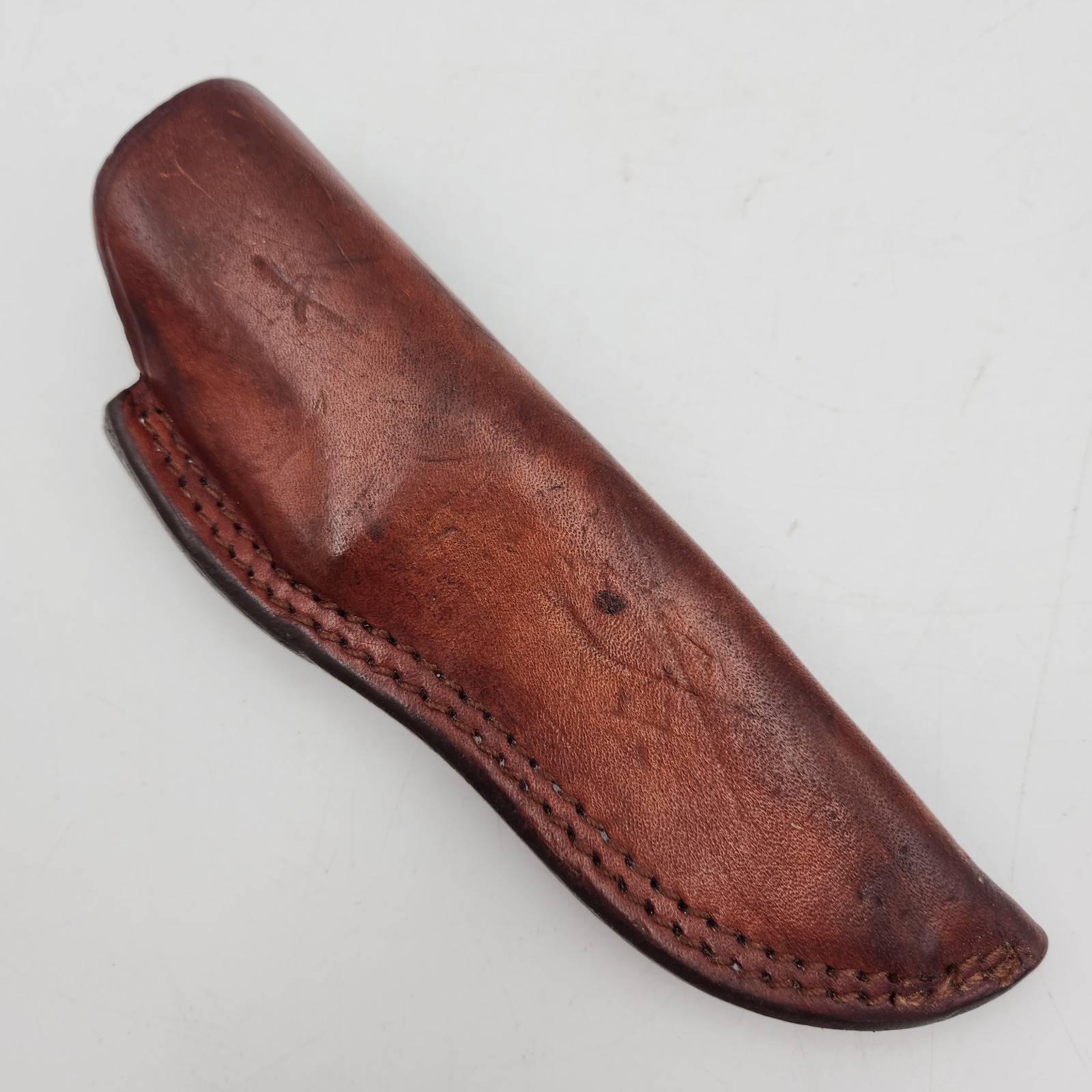 Vintage Lakota Brown Leather Knife Sheath Belt Loop Scabbard Vintage Lakota Brown Leather Knife Sheath Belt Loop Scabbard
