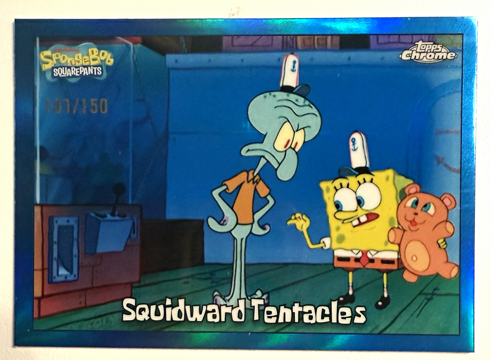 2025 Topps SpongeBob Chrome 25th Anniversary #23 Squidward Tentacles /150 2025 Topps SpongeBob Chrome 25th Anniversary #23 Squidward Tentacles /150
