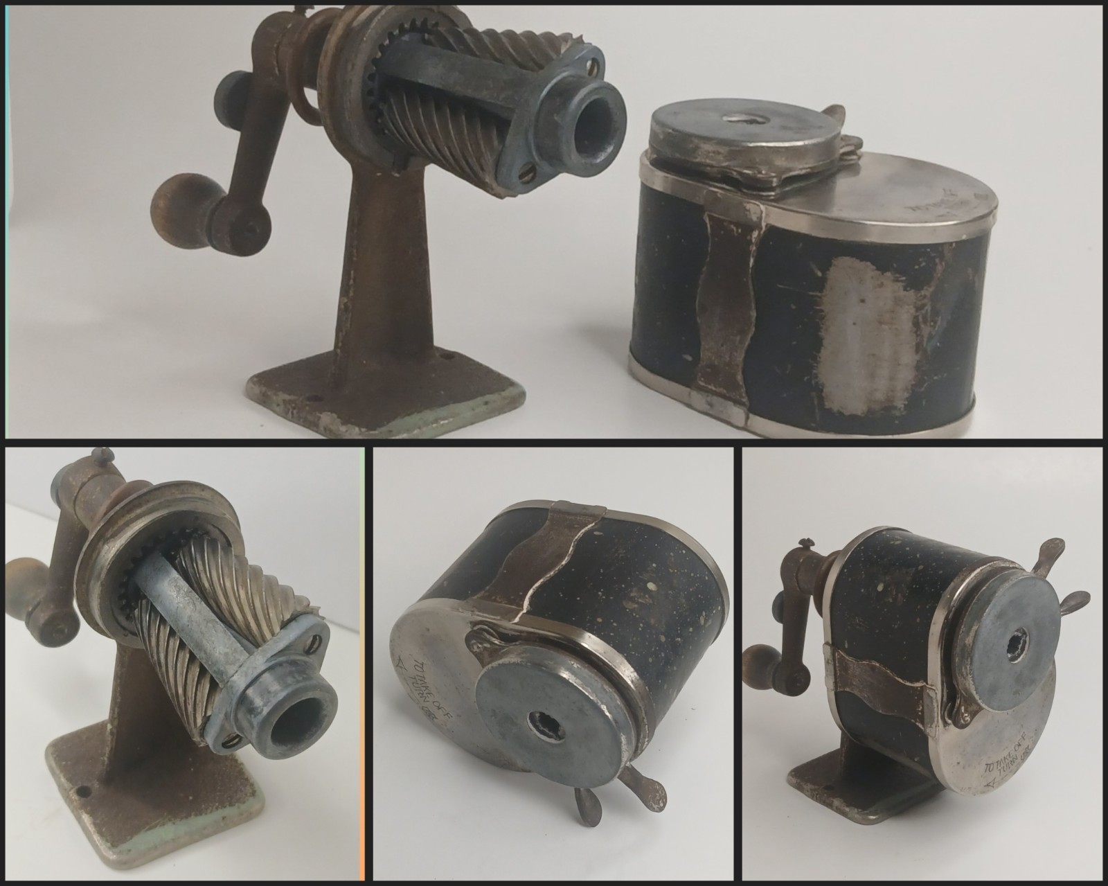 Antique c.1920s–1930s Automatic Pencil Sharpener Co. / APSCO Chicago-style hand