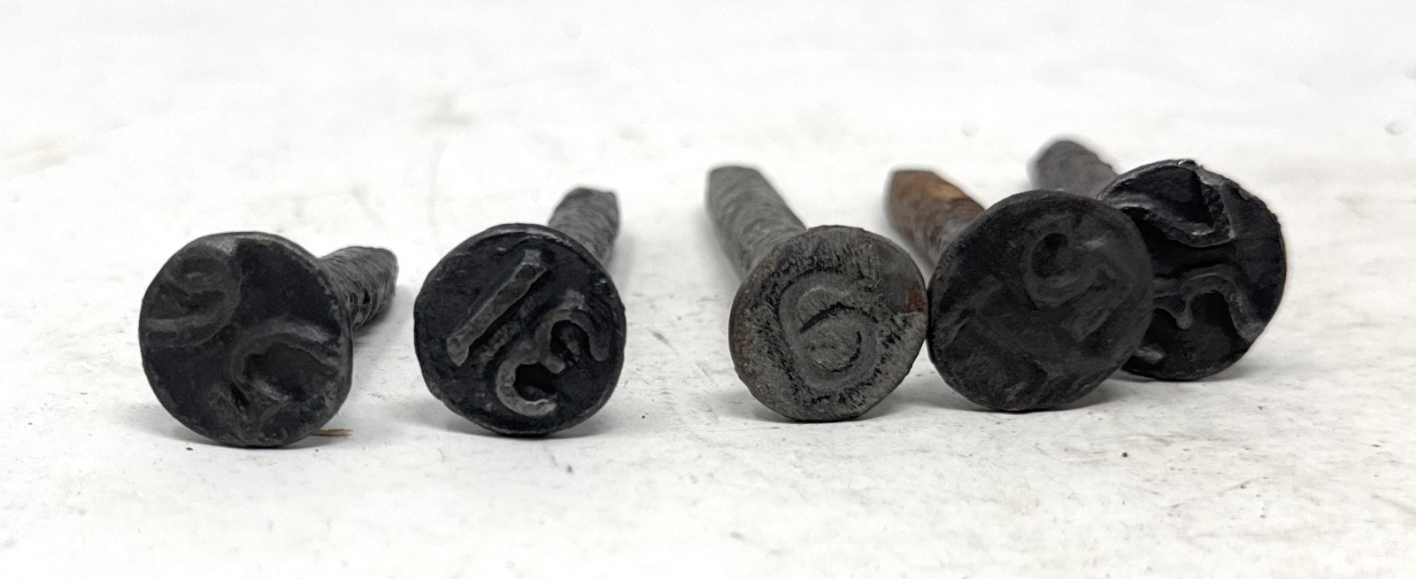 Steel 30s 50s Raised Railroad Date Nails Steel 30s 50s Raised Railroad Date Nails
