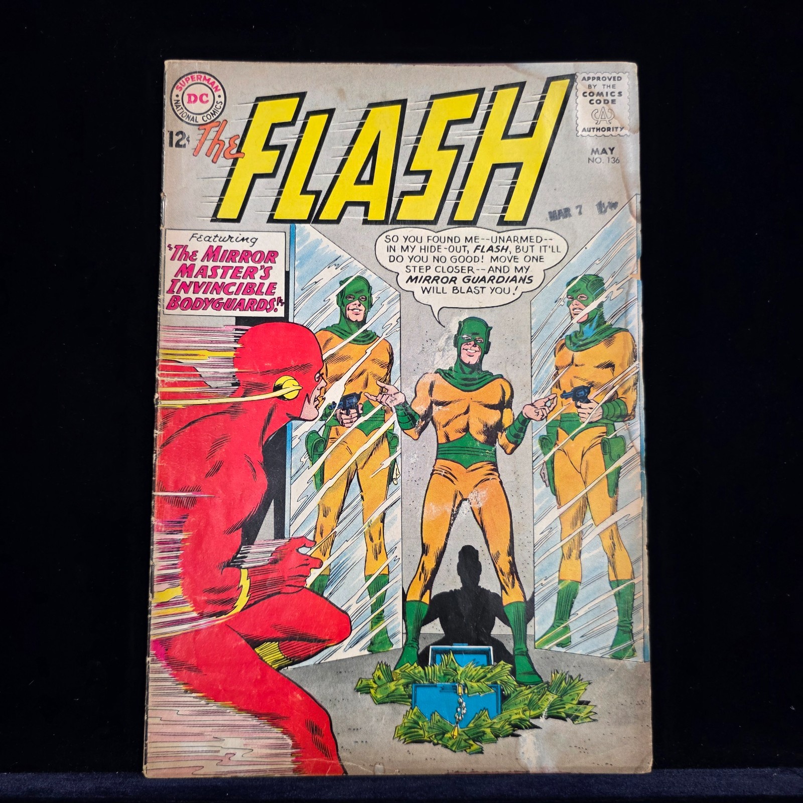 The Flash #136 DC Silver Age VG- 3.5 Mirror Master Cover 🔥 (1963) The Flash #136 DC Silver Age VG- 3.5 Mirror Master Cover 🔥 (1963)