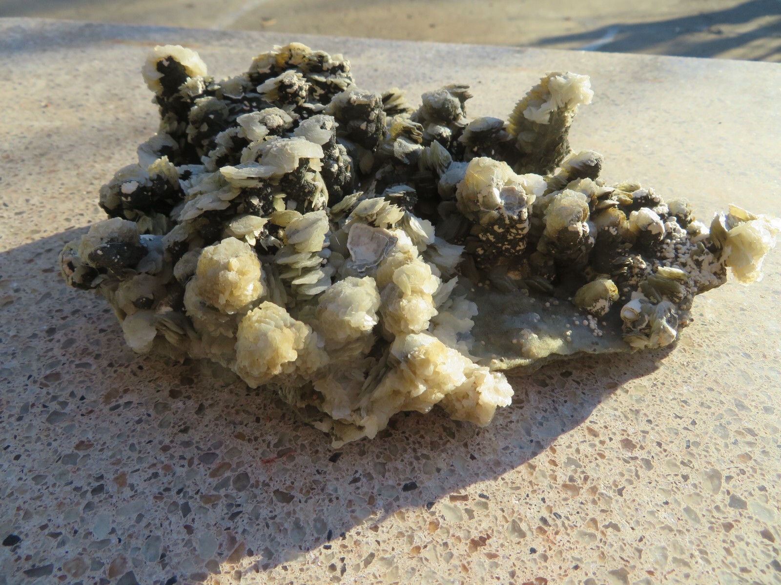 Stunning Rare Two Generation Calcite on Chalcedony- Drujba Mine,Laki,Bulgaria Stunning Rare Two Generation Calcite on Chalcedony- Drujba Mine,Laki,Bulgaria