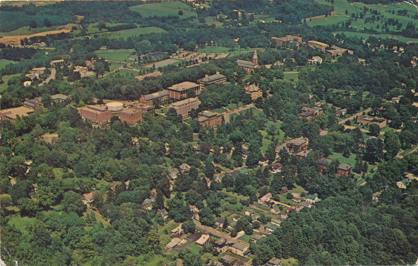 Aerial View of Denison University at Granville, Ohio OH vintage