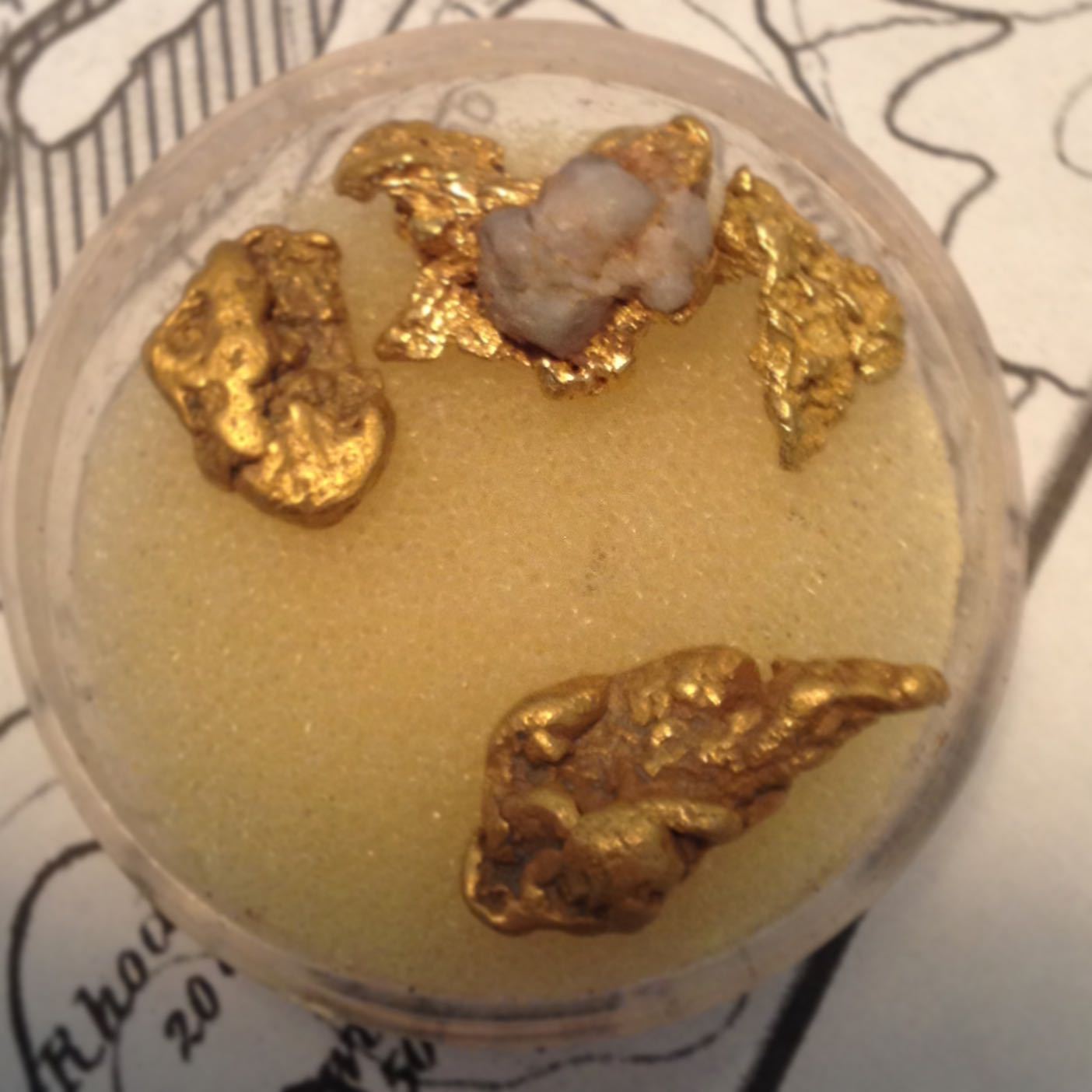 Gold Paydirt 2 lbs 100% Unsearched and Guaranteed Added GOLD Panning Nuggets Gold Paydirt 2 lbs 100% Unsearched and Guaranteed Added GOLD Panning Nuggets