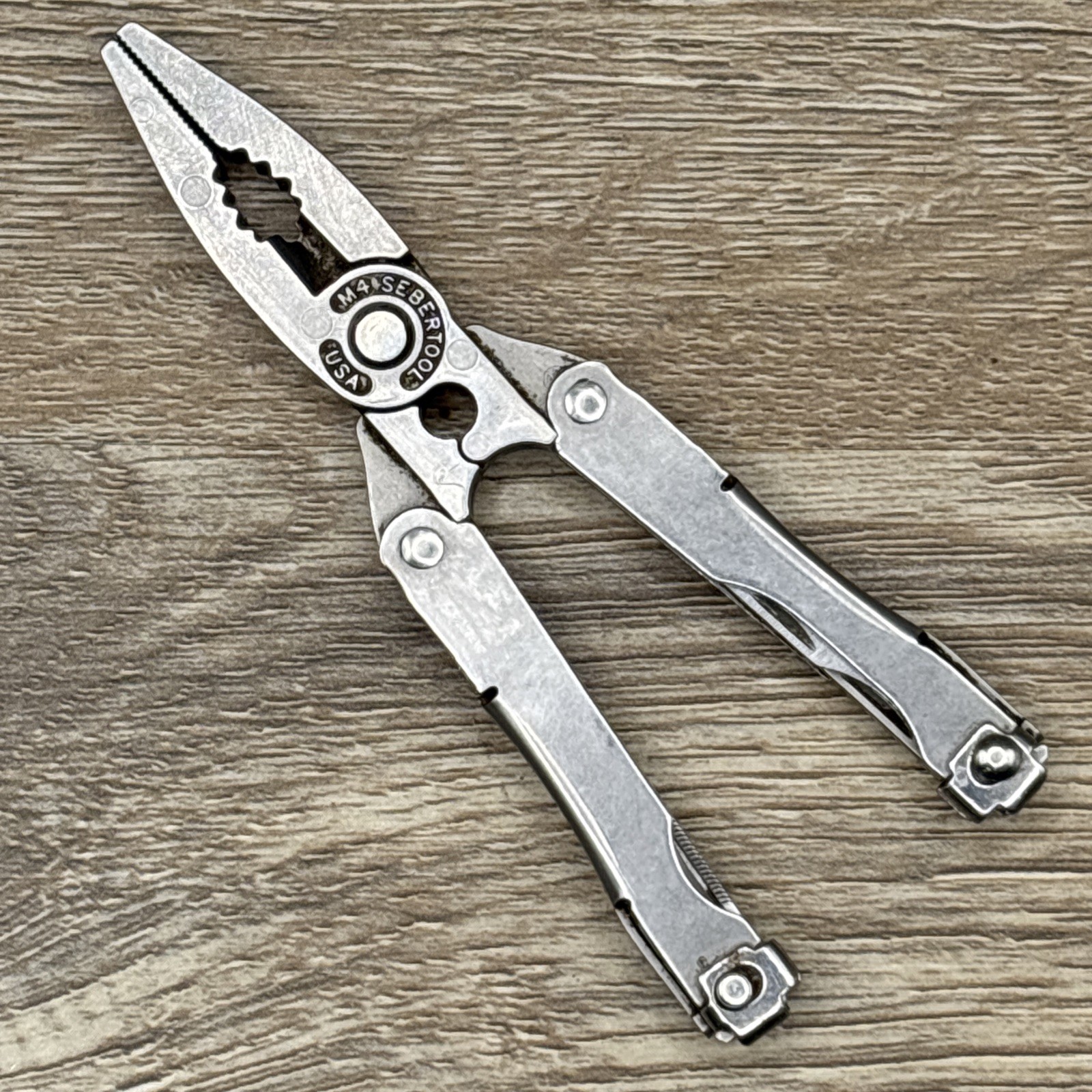 M4 Sebertool USA Rare Multitool Stainless Steel Used