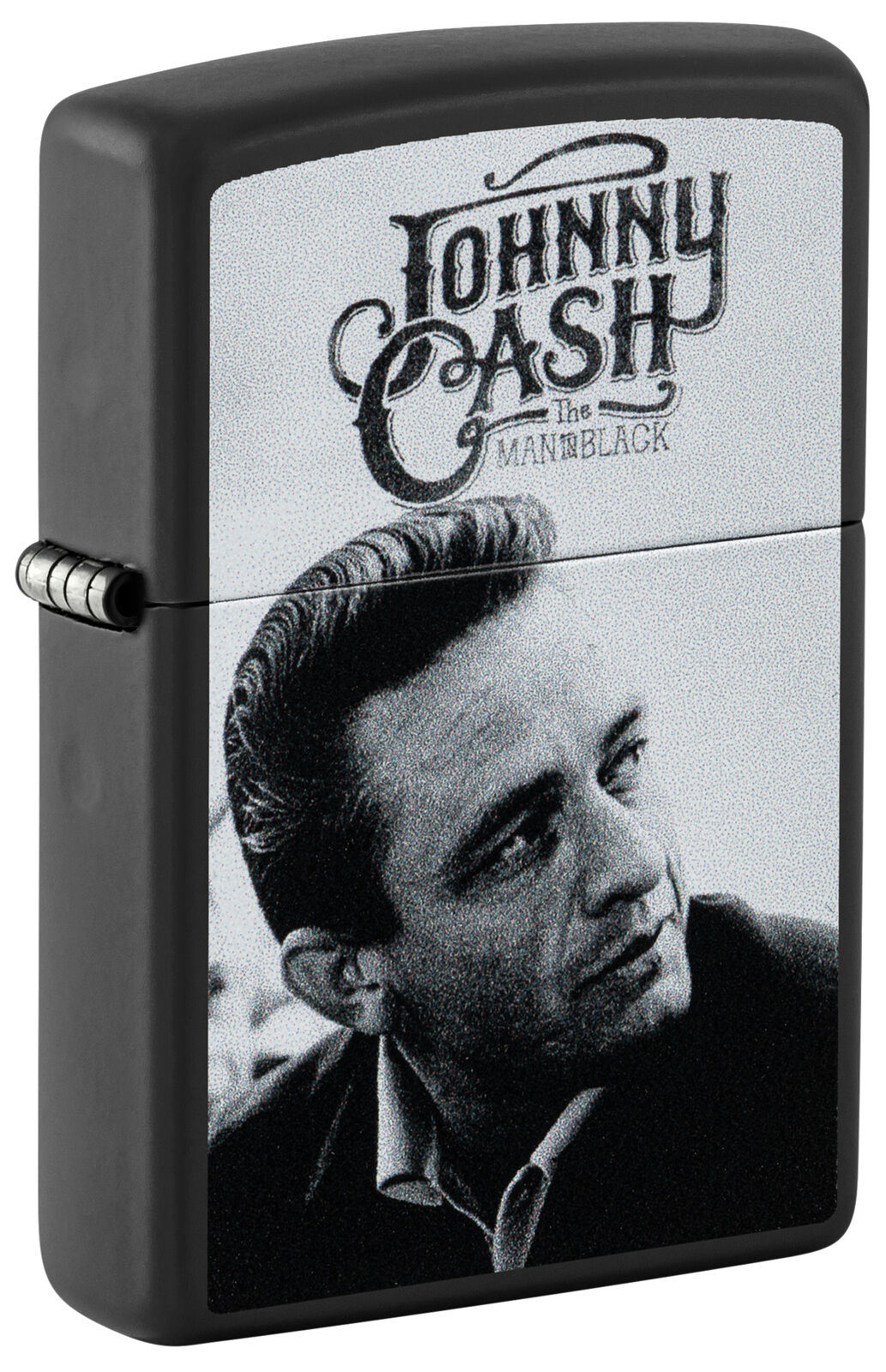 Zippo Johnny Cash Black Matte Windproof Lighter, 48990