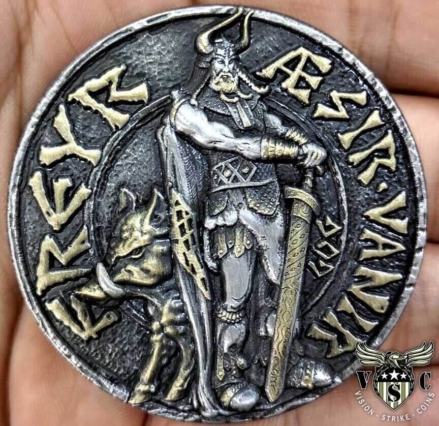 Freyr Viking Norse God Valhalla Nordic Ancient Coin