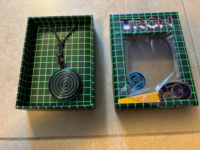 Disney Vintage TRON Legacy  necklace , NEW
