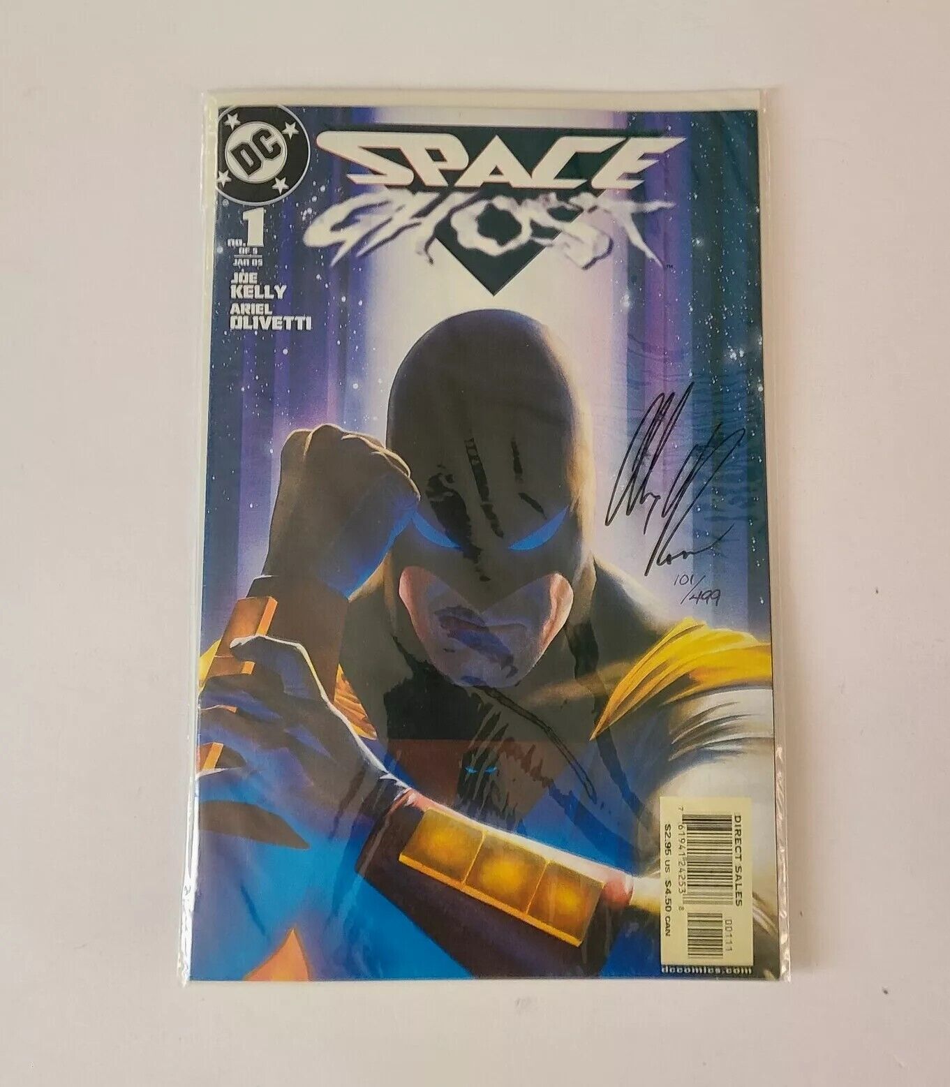 Space Ghost #1 2004 Signed Alex Ross Cover DF Certified DC Comics Rare HTF
