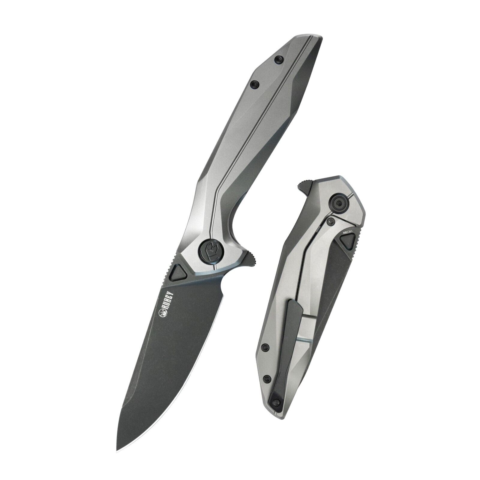 Kubey Nova Folding Knife 14C28N Blade and Titanium Handle Frame Everyday Carry
