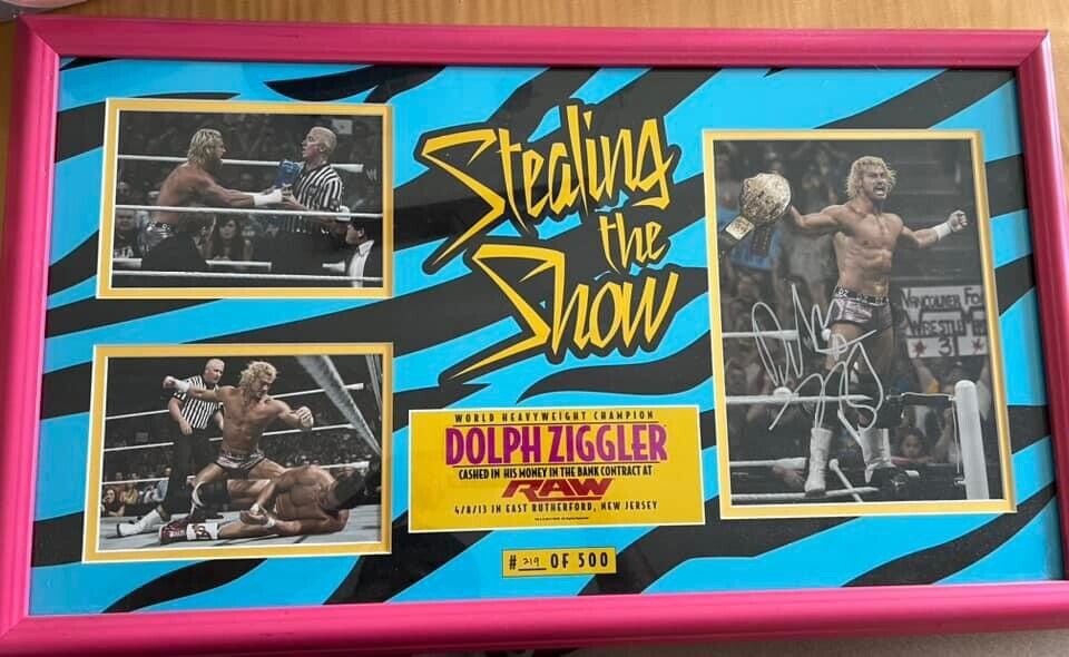 Dolph Ziggler Signed Auto Limited Edition Plaque World Champion 219/500 WWE WWF