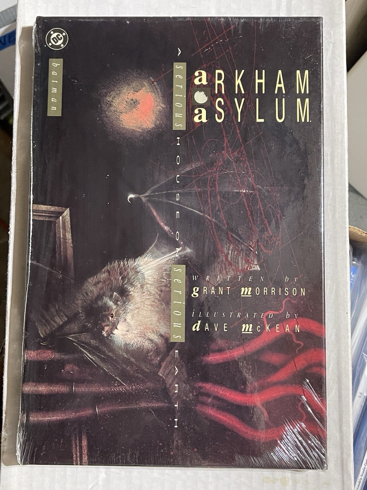 Arkham Asylum Brand NEW Sealed First 1st Printing Hardcover Serious House DC Arkham Asylum Brand NEW Sealed First 1st Printing Hardcover Serious House DC