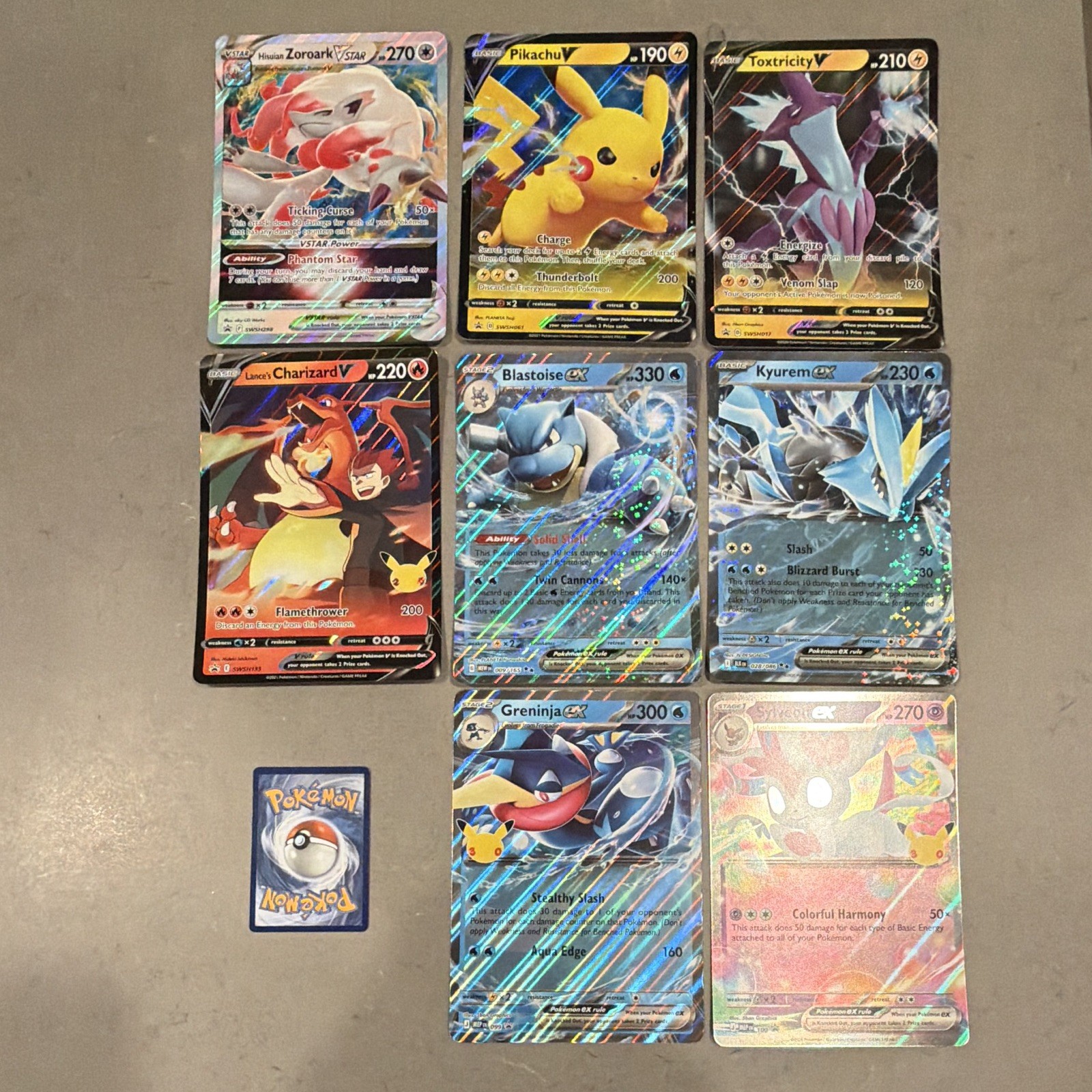 [Jumbo] Lot Of 9 Jumbo Card Including 30th Celebration Sylveon Greninja