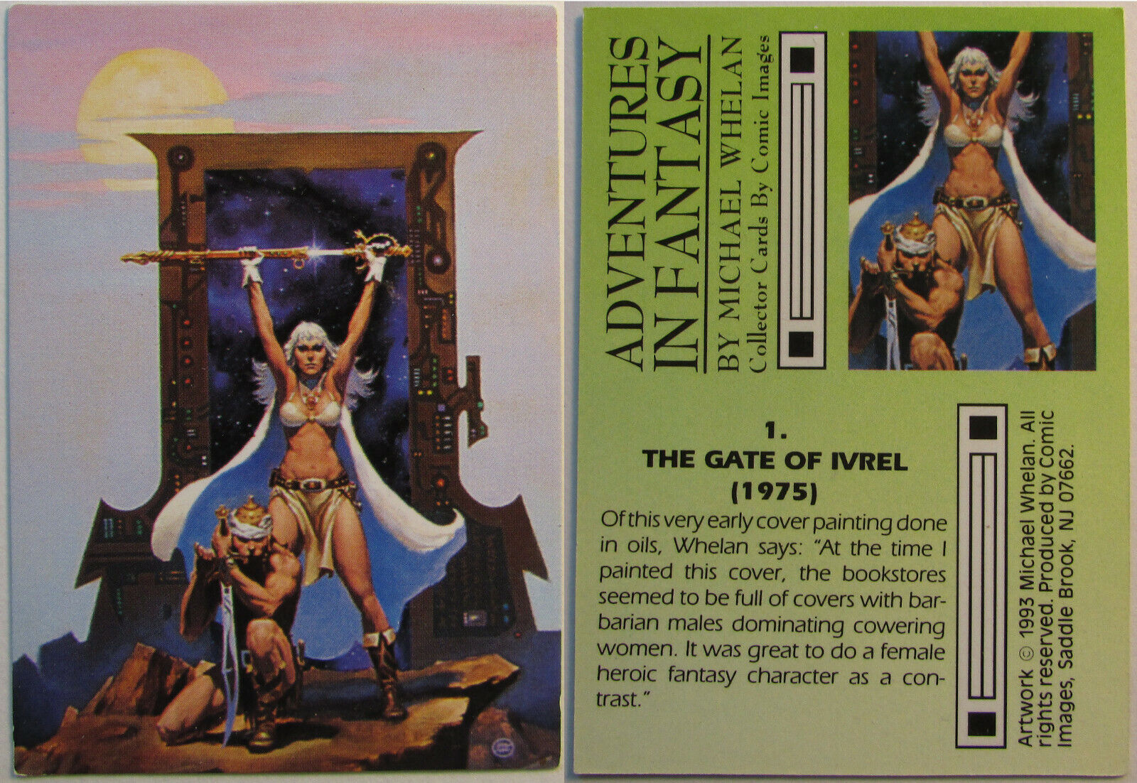 Adventures in Fantasy Michael Whelan cards pick more at 50 cents 