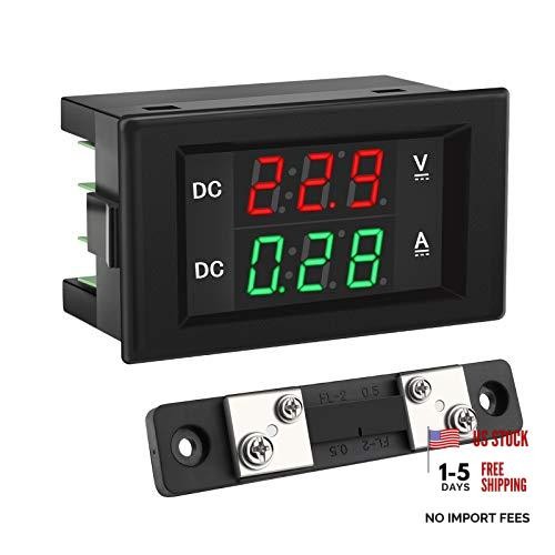 DC 4.5-100V Digital Voltmeter Ammeter Multimeter Panel, DC Amp DC 100V 50A DC 4.5-100V Digital Voltmeter Ammeter Multimeter Panel, DC Amp DC 100V 50A
