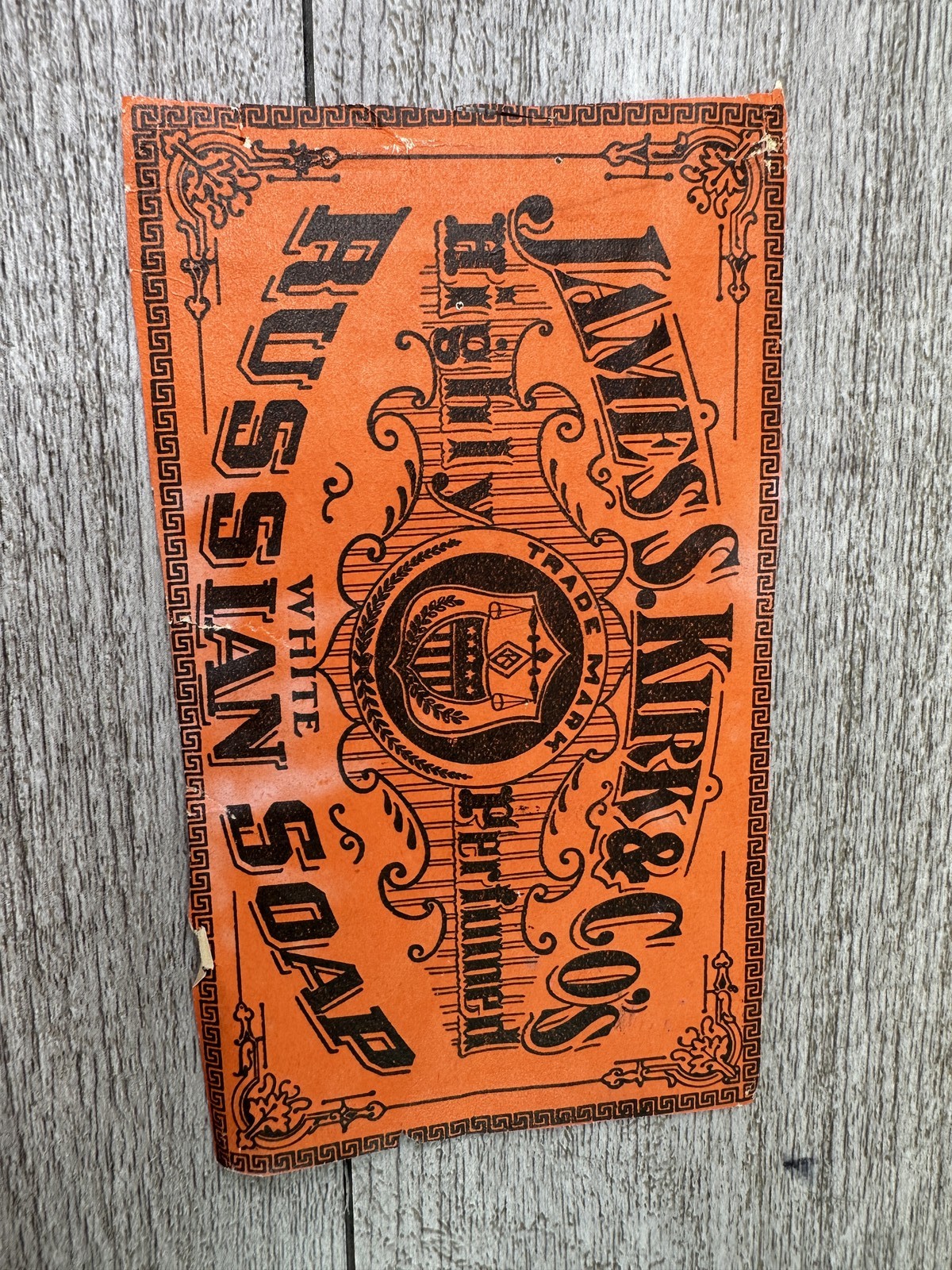 Vintage James S. Kirk & Co. White Russian Soap Wrapper Antique Advertising