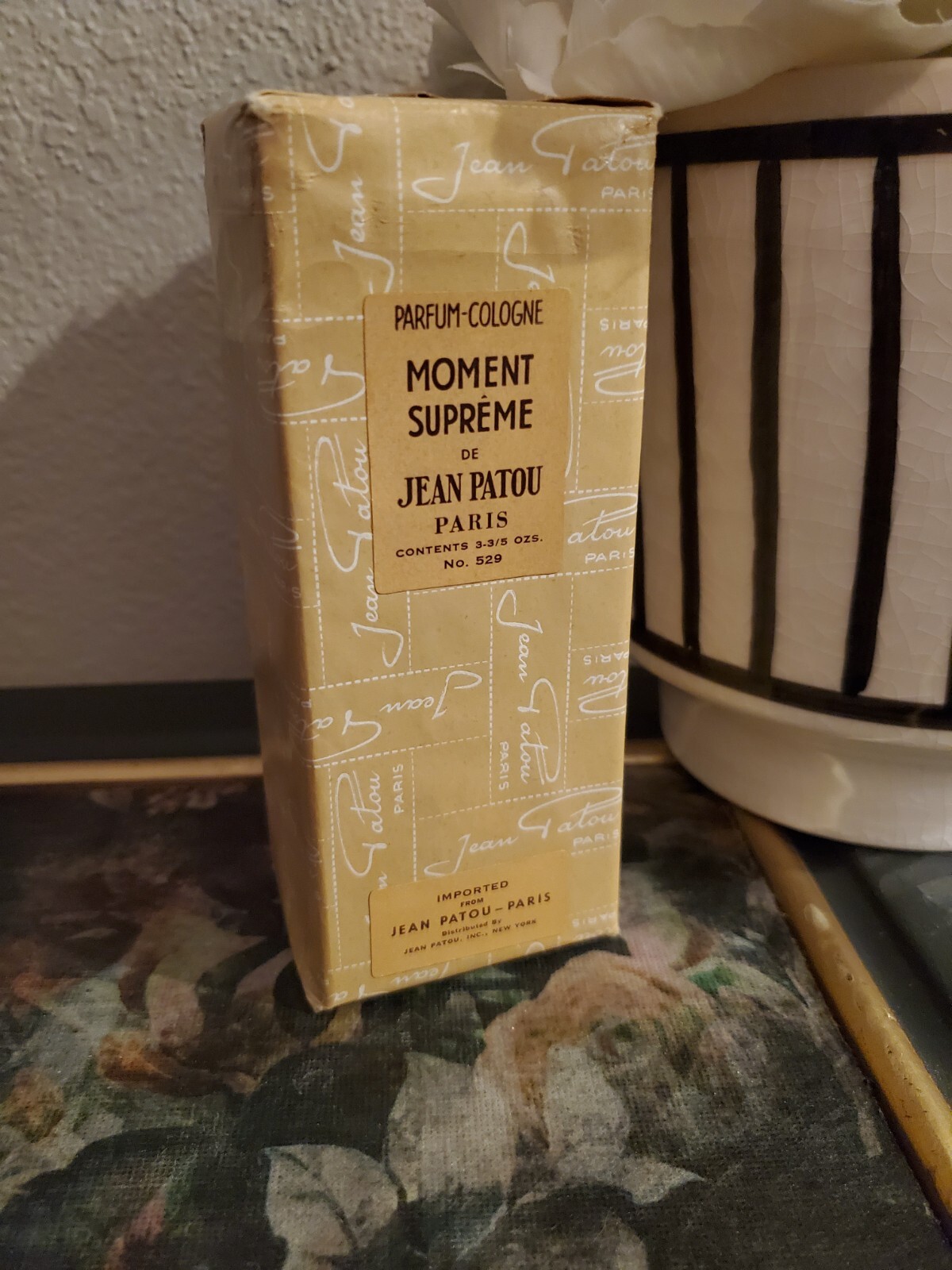 Vintage Jean Patou MOMENT SUPREME Parfum Perfume 3-3/5 OZ No. 529 MINT Vintage Jean Patou MOMENT SUPREME Parfum Perfume 3-3/5 OZ No. 529 MINT