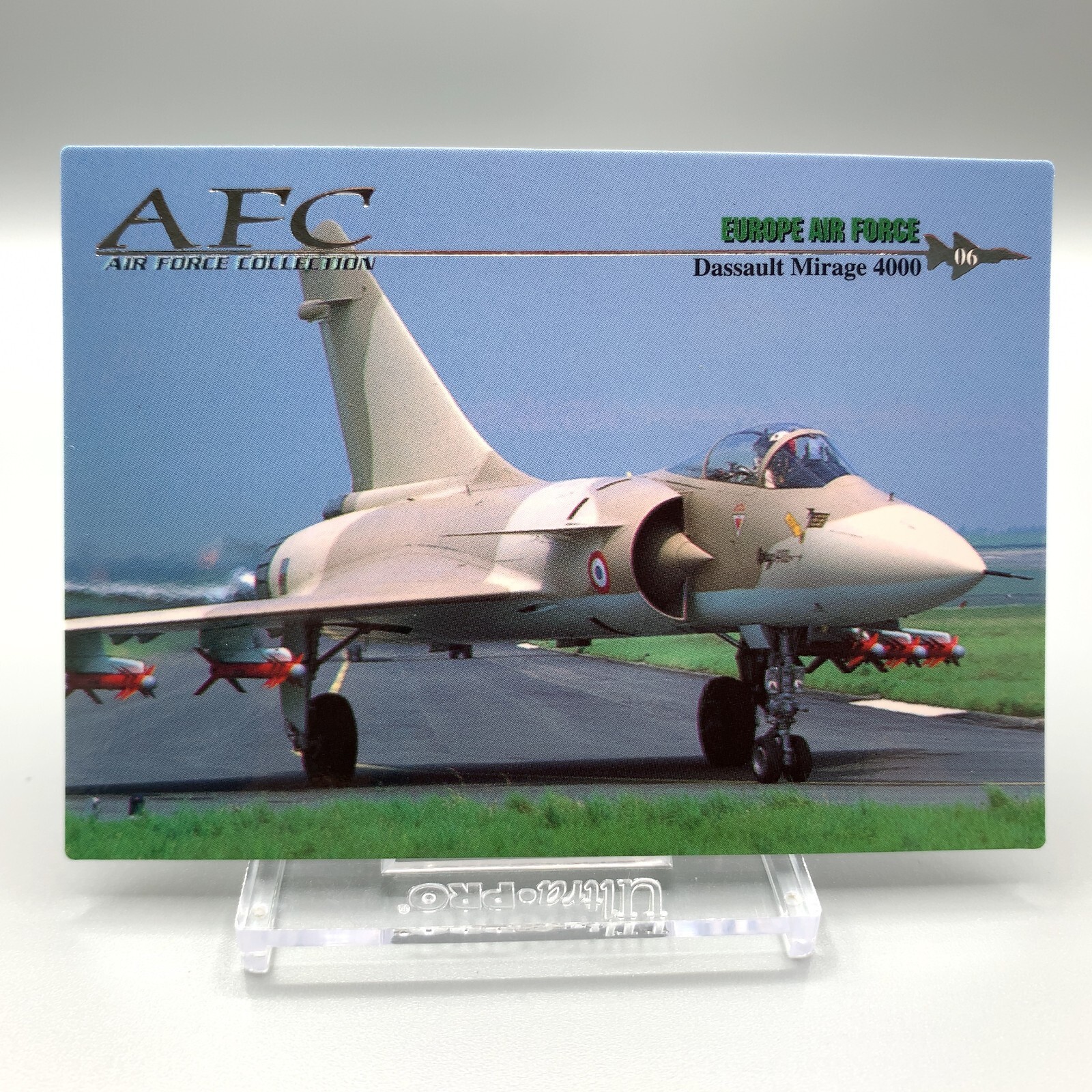 Dassault Mirage 4000 Air Force Collection Trading Card No.6 1998 Japan bb1100