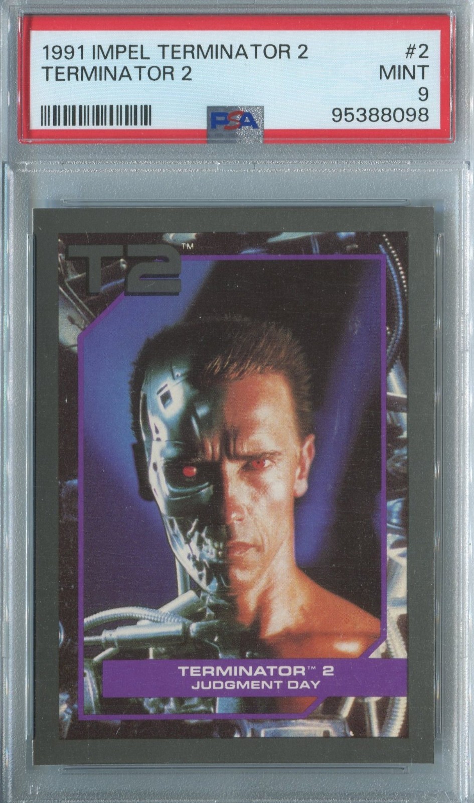 1991 Impel Terminator 2 - #2 Terminator 2: Judgment Day - PSA 9 MINT