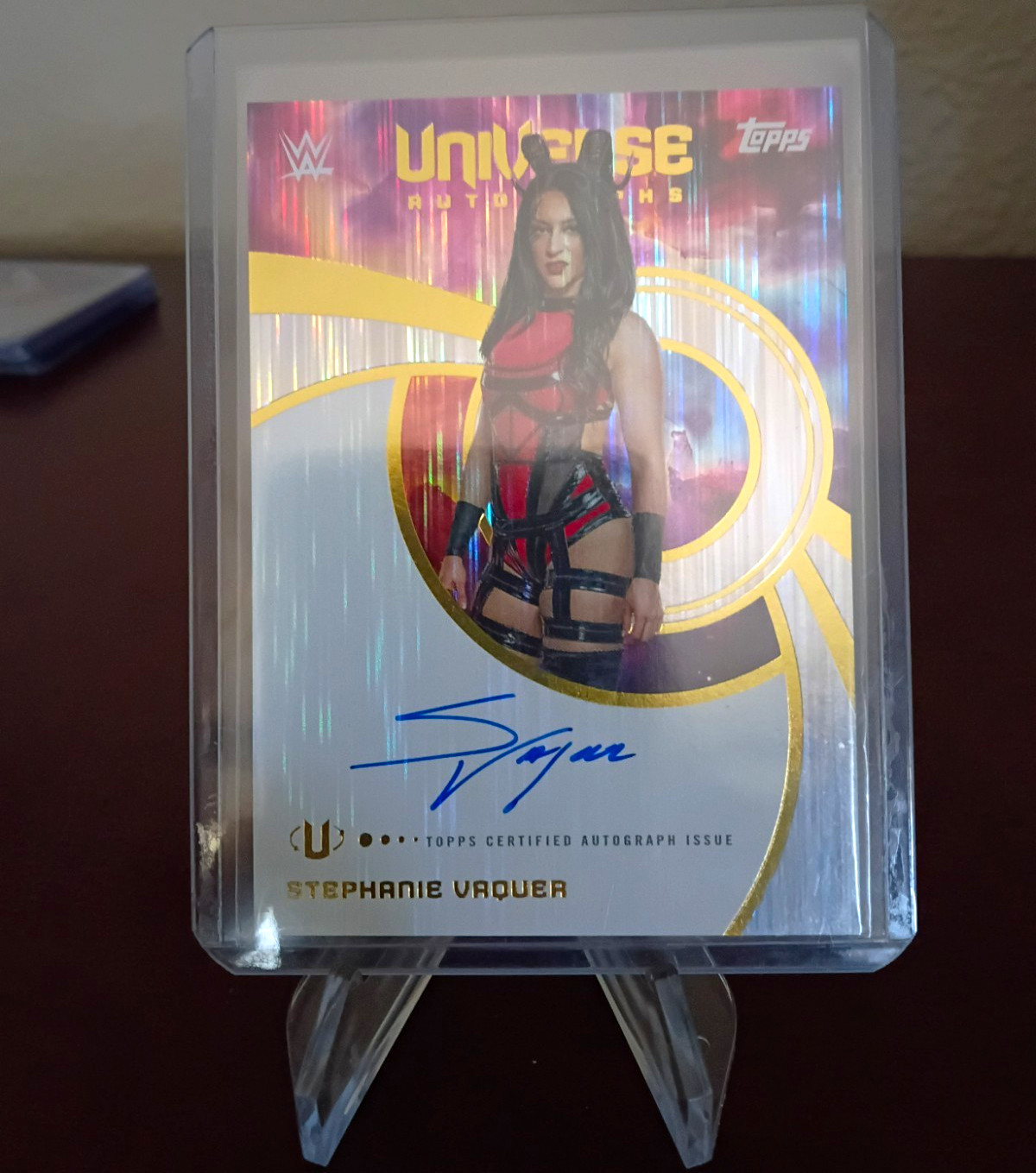 Topps 2024 WWE Universe Autographs Stephanie Vaquer Auto Card U-4