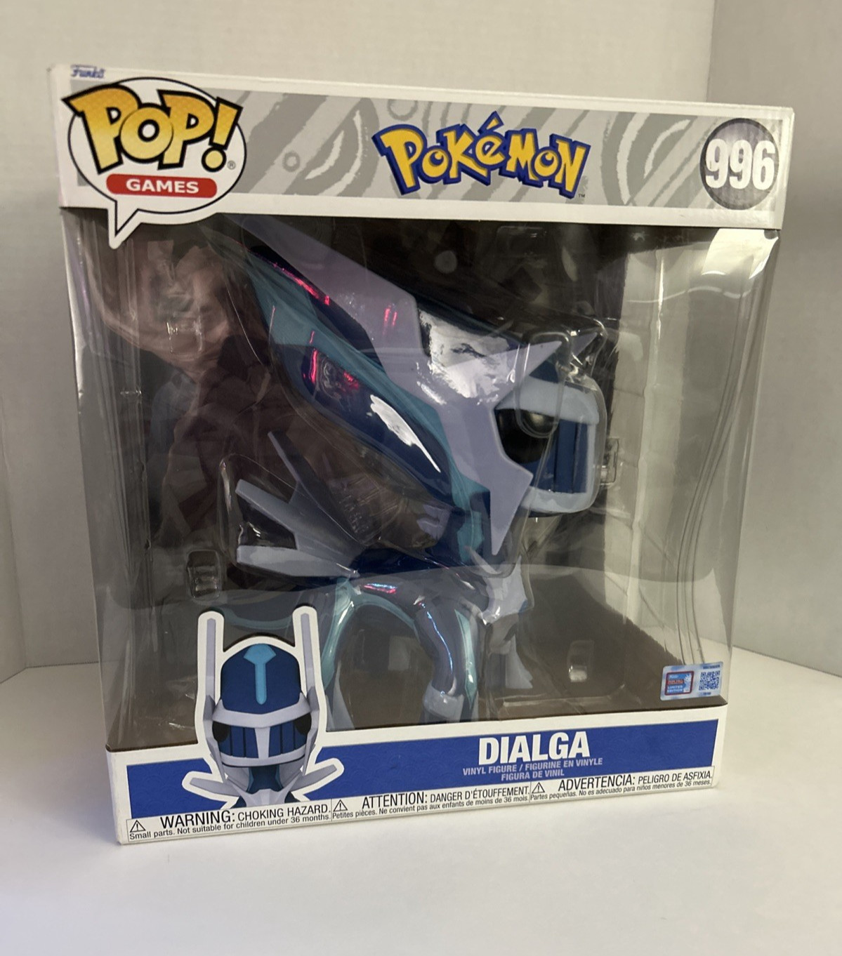 Funko Pop Jumbo Dialga 996 Pokemon 2024 Fall Convention NYCC Limited Edition 10"