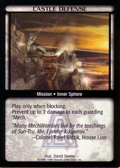 Castle Defense - Arsenal - Battletech CCG Castle Defense - Arsenal - Battletech CCG
