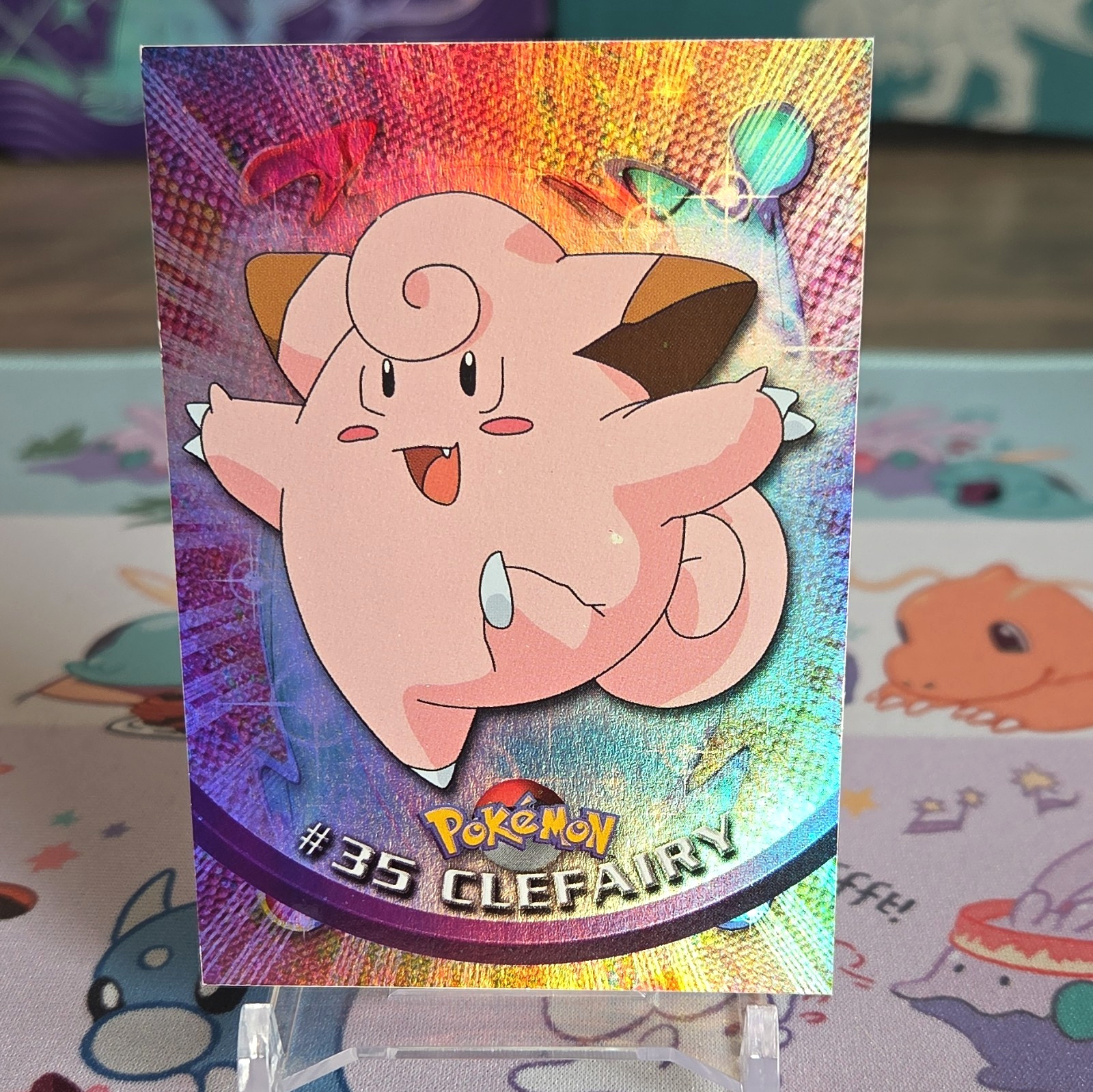 Topps TV Animation Edition 1999 Pokémon Clefairy #35 Clefable #36 Rainbow Foil Topps TV Animation Edition 1999 Pokémon Clefairy #35 Clefable #36 Rainbow Foil