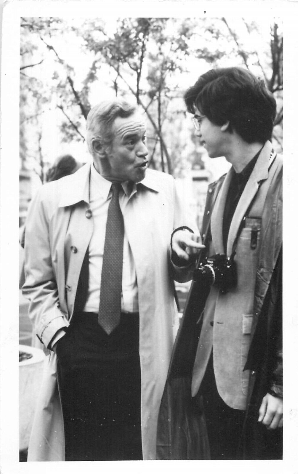 Jack Lemmon and Robbie Benson Actors in 1980 Film Tribute  RPPC Postcard