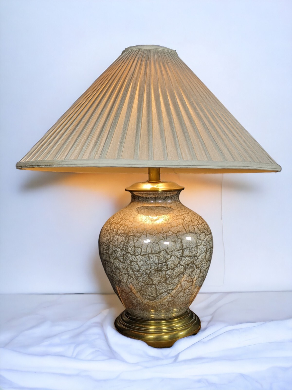 Frederick Cooper Vintage 1980s Chinoiserie Porcelain Ginger Jar Lamp
