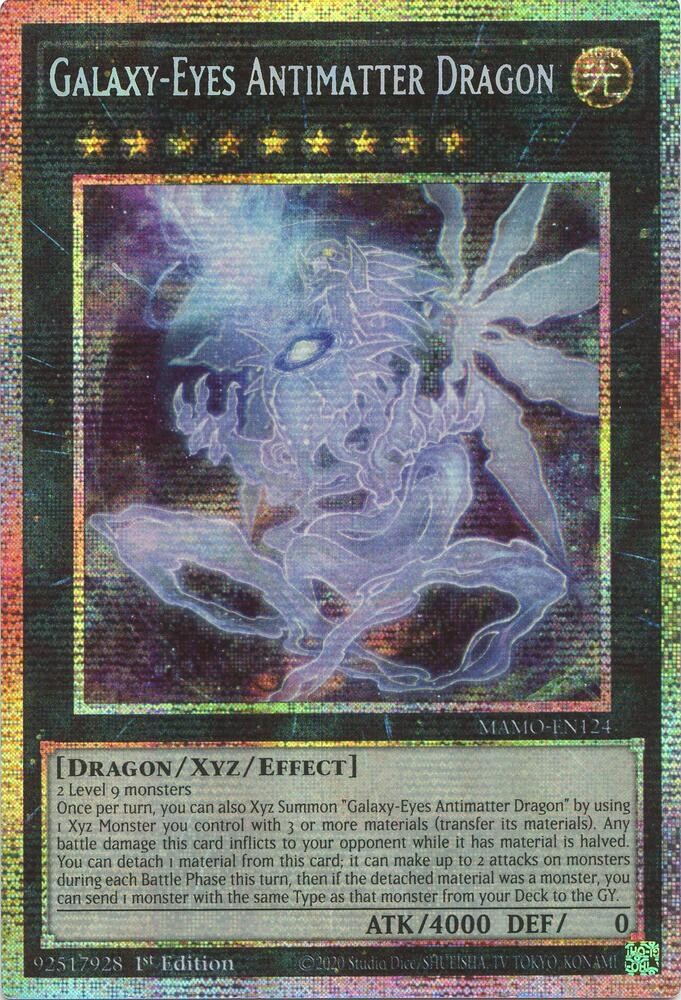 Galaxy-Eyes Antimatter Dragon MAMO-EN124 Starlight Rare 1st Edition YuGiOh Galaxy-Eyes Antimatter Dragon MAMO-EN124 Starlight Rare 1st Edition YuGiOh