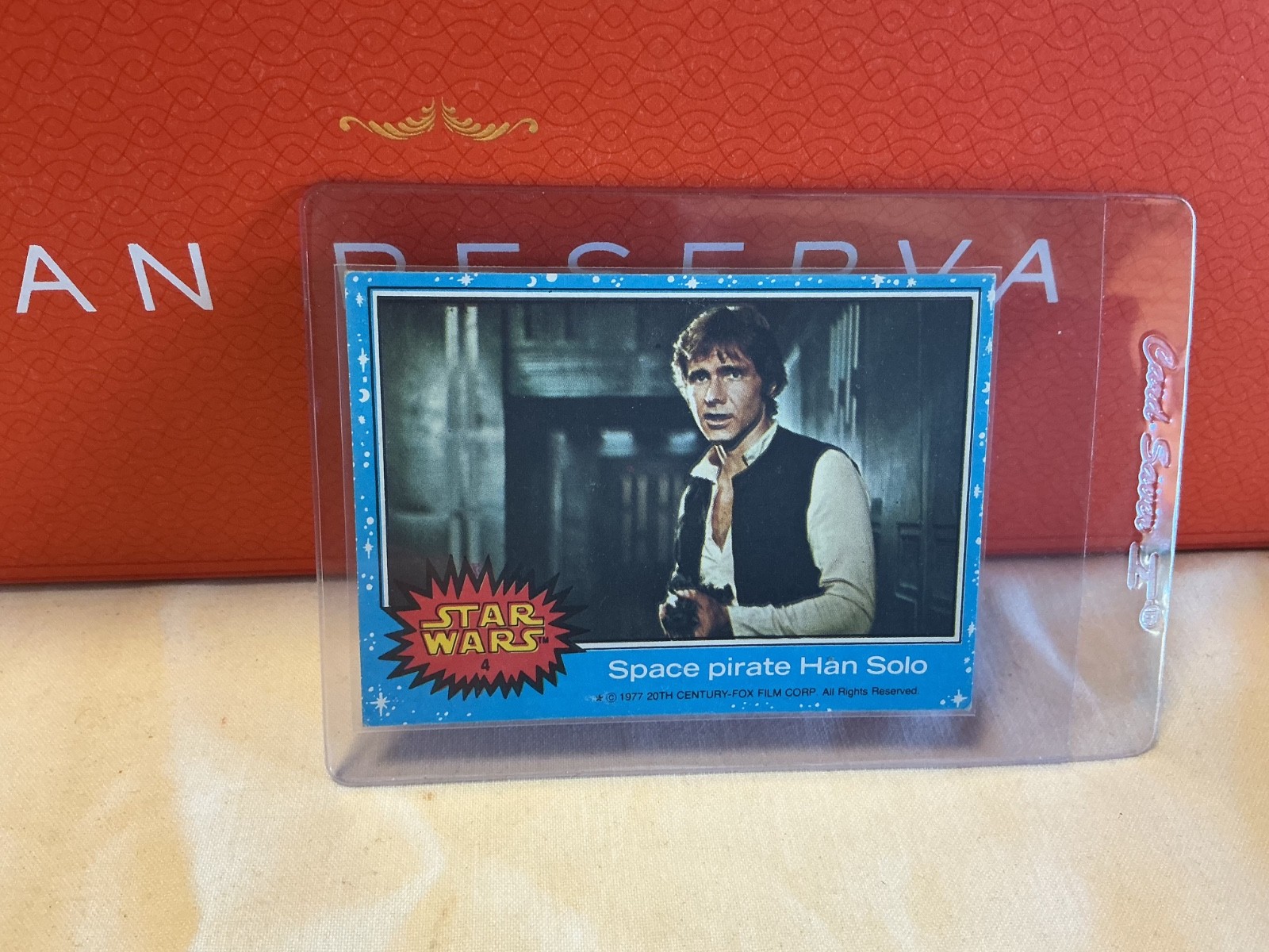 RARE 1977 Star Wars Scanlens #58 Harrison Ford as Han Solo Iconic card Excellent RARE 1977 Star Wars Scanlens #58 Harrison Ford as Han Solo Iconic card Excellent