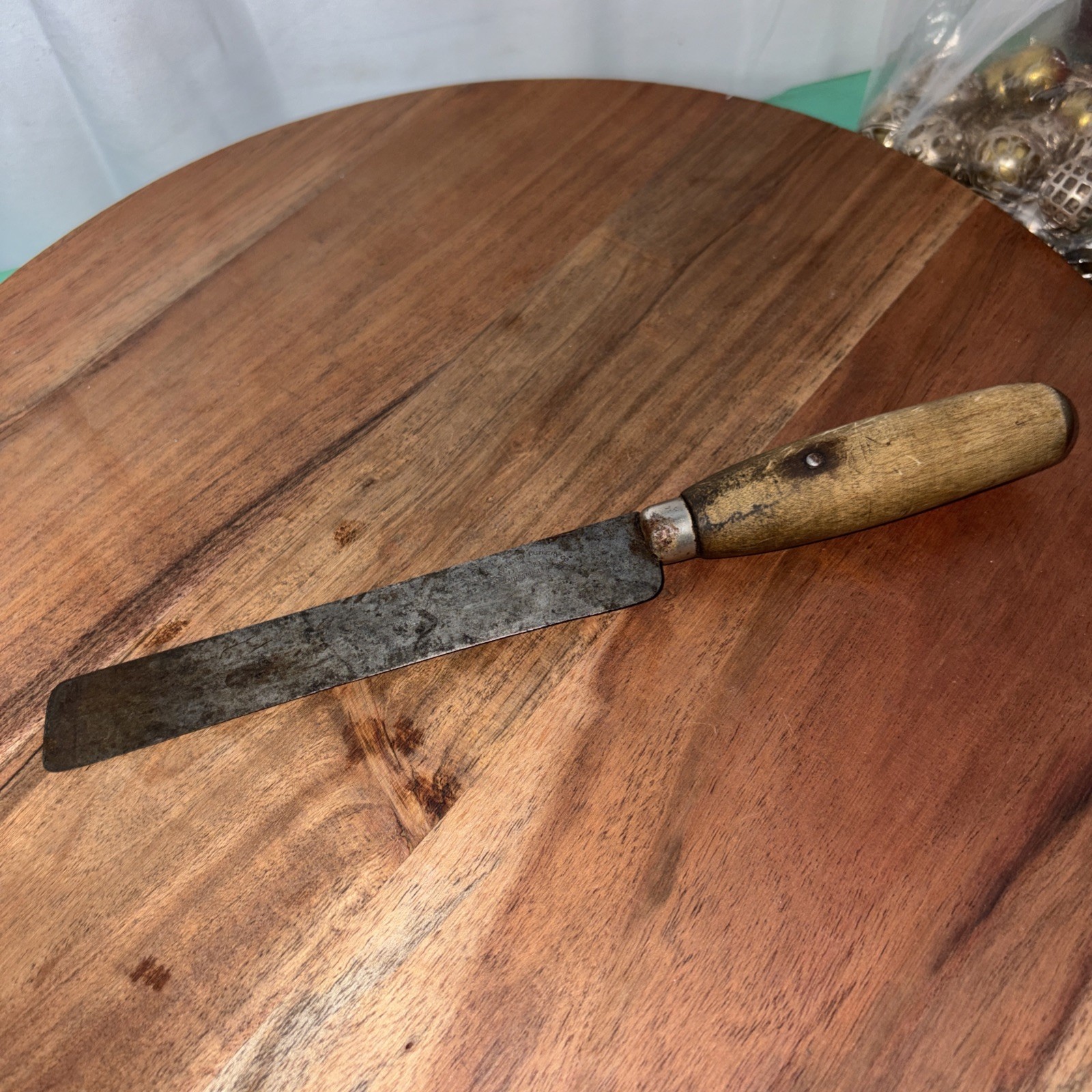 Antique Harrington Cutlery Co Dexter Southbridge Mass Wood Handle Knife