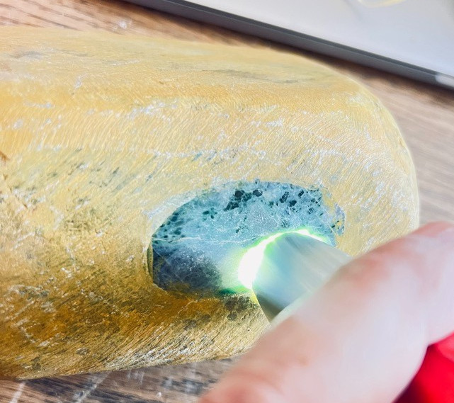 Burmese Type A Jadeite Rough 6lb Dark Icy Green Natural Untreated Jade Boulder Burmese Type A Jadeite Rough 6lb Dark Icy Green Natural Untreated Jade Boulder