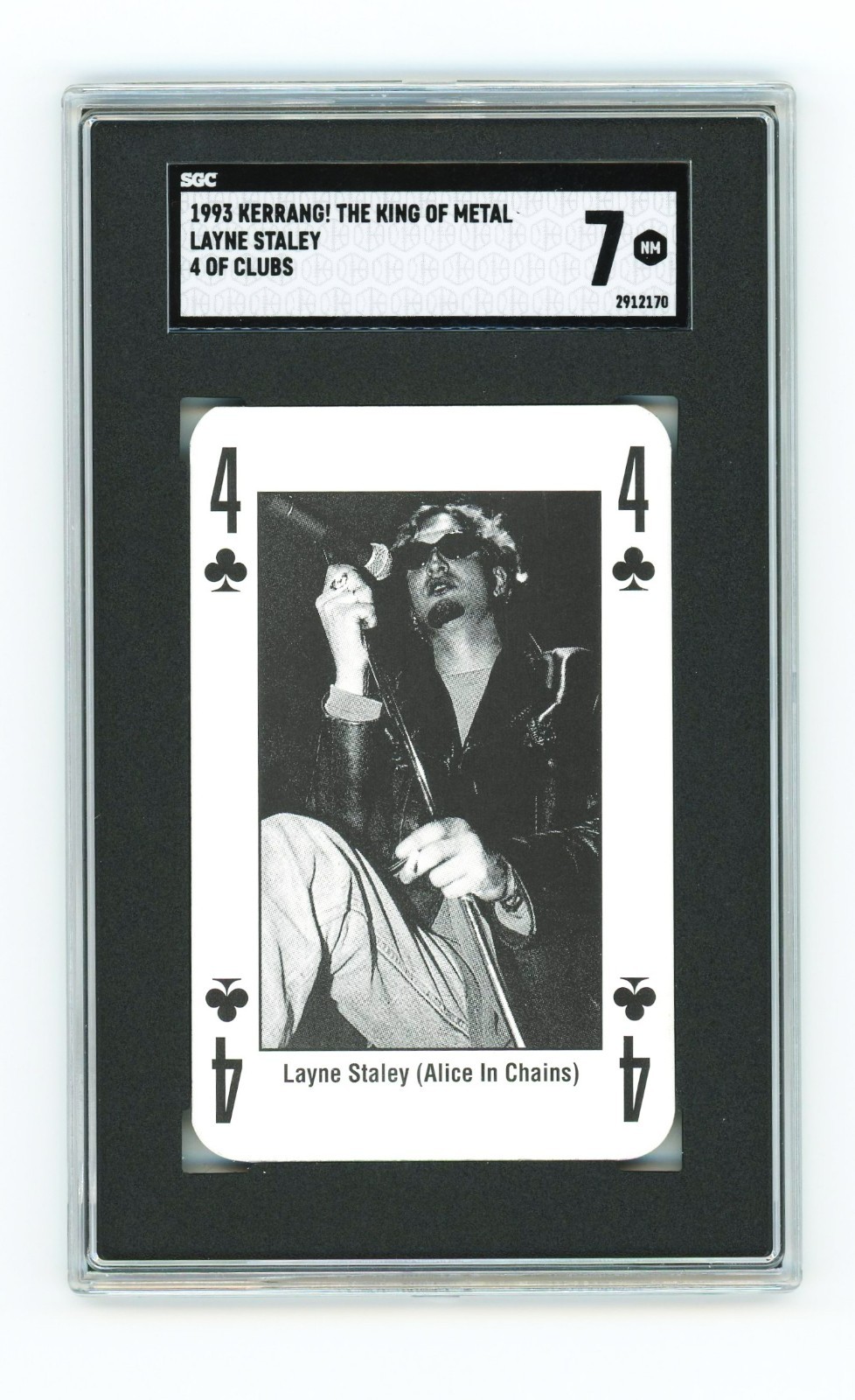 1993 Kerrang "King of Metal" Layne Staley AIC (PSA 7) (POP 1/1 Higher) 1993 Kerrang "King of Metal" Layne Staley AIC (PSA 7) (POP 1/1 Higher)