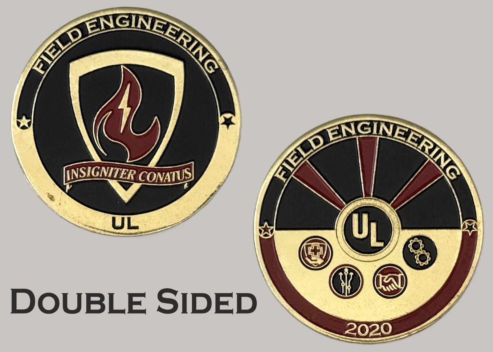 UL Field Engineering 2020 Insigniter Conatus Corporate Challenge Coin J#26 UL Field Engineering 2020 Insigniter Conatus Corporate Challenge Coin J#26