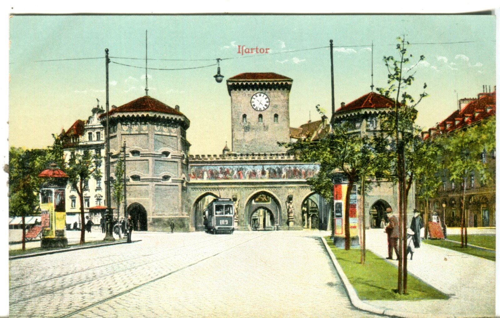 Germany AK München Munchen - Isartor Tram Tramway old postcard Germany AK München Munchen - Isartor Tram Tramway old postcard