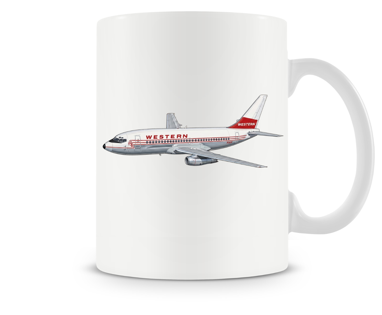 Western Airlines Boeing 737 Ceramic Coffee Mug - 15oz. Western Airlines Boeing 737 Ceramic Coffee Mug - 15oz.