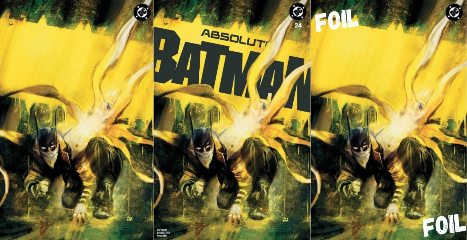 Absolute Batman #24 Martin Simmonds EXCLUSIVE Variant SET OF 3 Pre-Sale Absolute Batman #24 Martin Simmonds EXCLUSIVE Variant SET OF 3 Pre-Sale