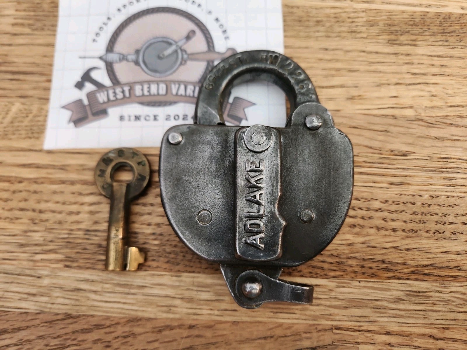 Vintage ADLAKE No. 48 Switch Lock, AD LAKE Padlock Vintage ADLAKE No. 48 Switch Lock, AD LAKE Padlock