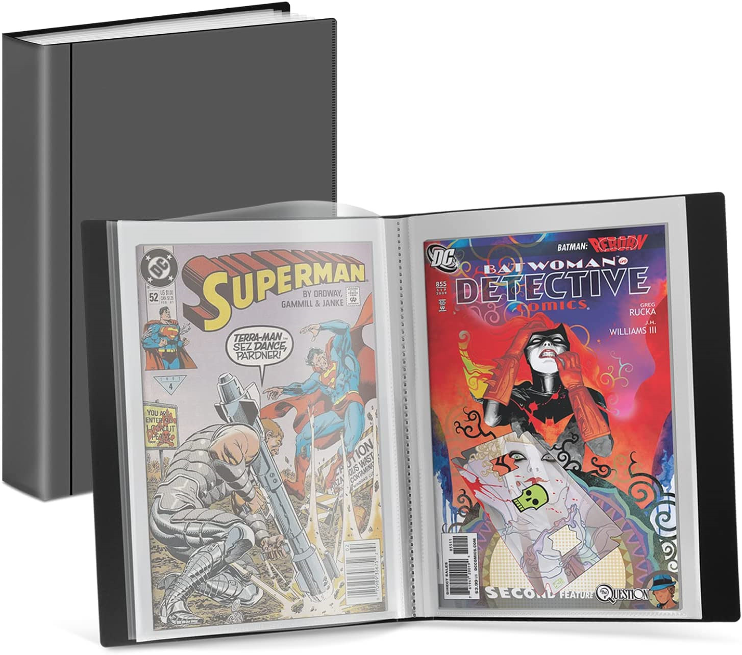 Comic Book Storage Album Comic Book Binder with 6 Super Heavyweight Silver Age