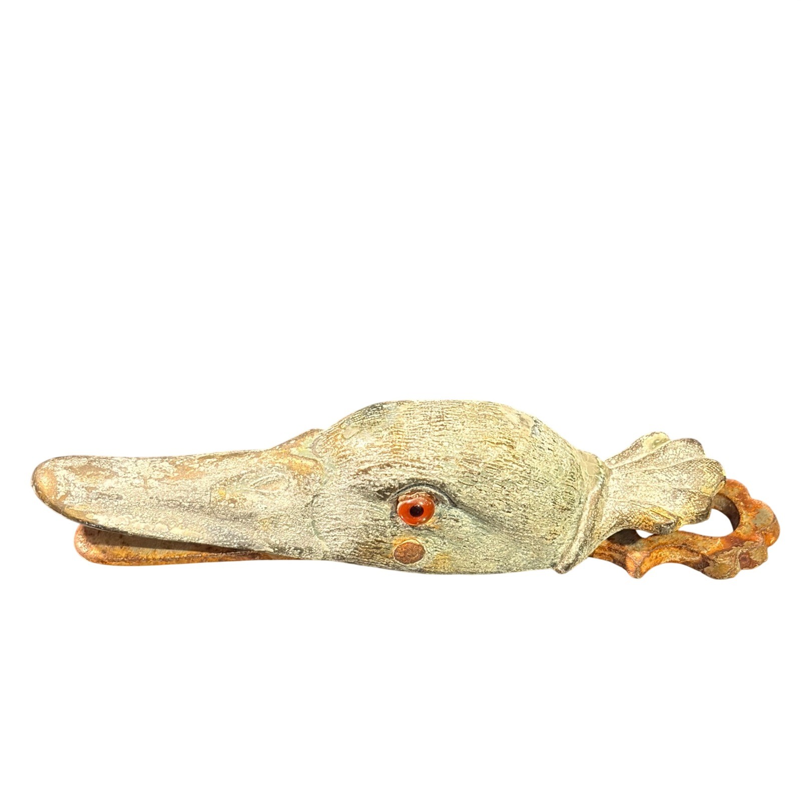 Vintage Antique Duck Head Metal Paper Clip Bill Holder Rustic Desk Accessory 5" Vintage Antique Duck Head Metal Paper Clip Bill Holder Rustic Desk Accessory 5"