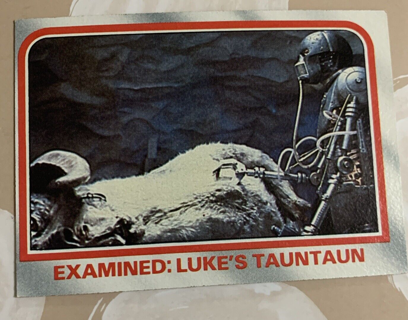 1980 Topps Star Wars The Empire Strikes Back #20 “Examined: Luke’s Tauntaun Card